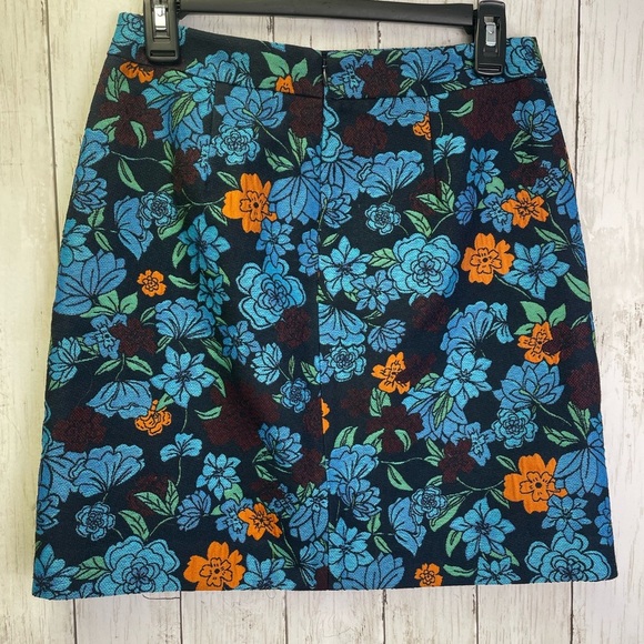 Loft Floral Skirt Size 0 - Picture 4 of 10